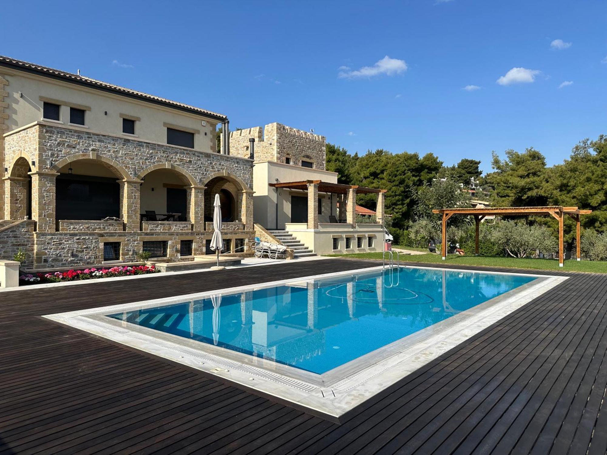 Villa Kalamos / Sea View And Pool Nearby Athens Luaran gambar