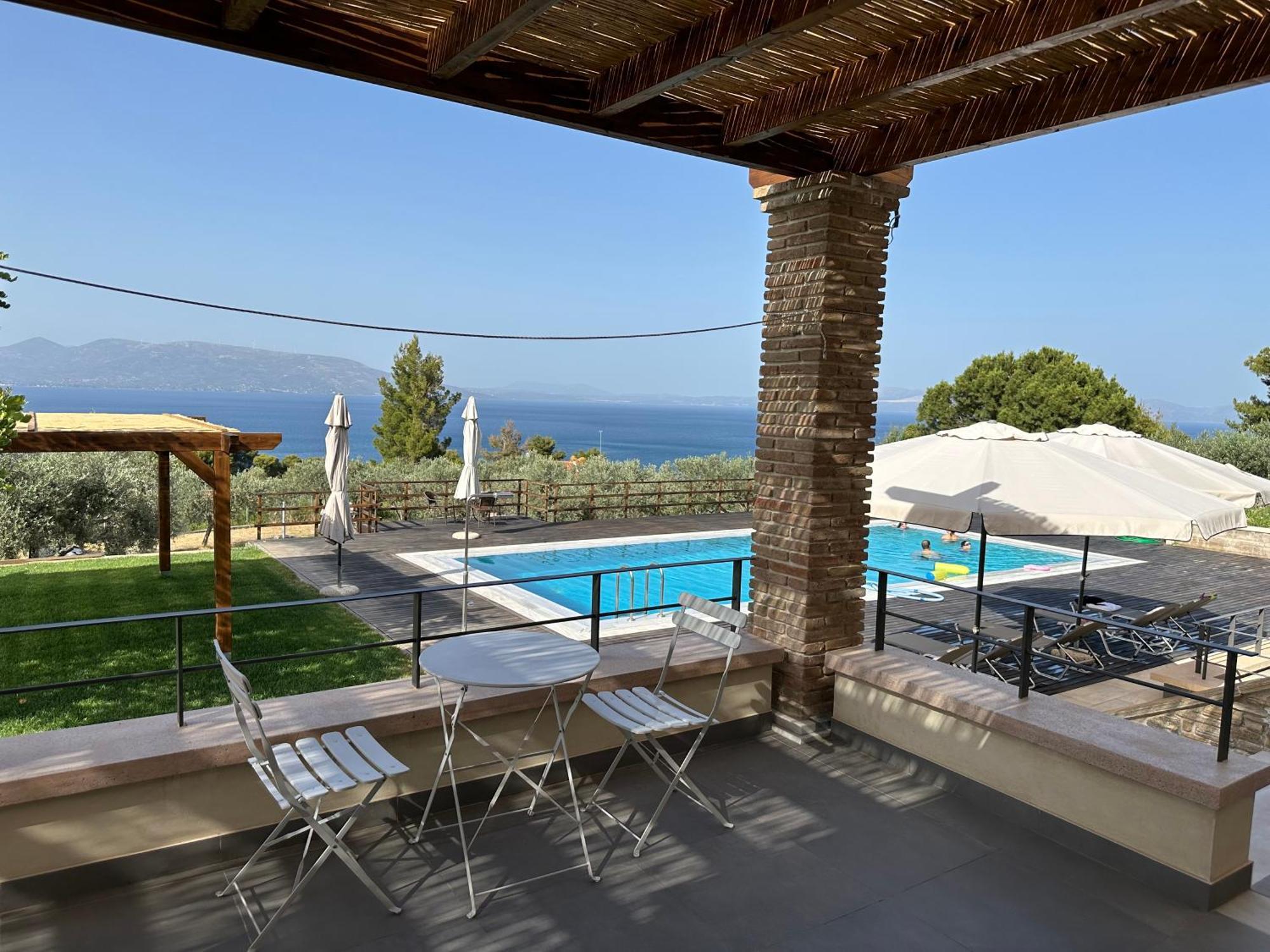 Villa Kalamos / Sea View And Pool Nearby Athens Luaran gambar